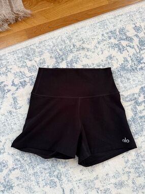 ALO Yoga Black High-Rise Bike Shorts
